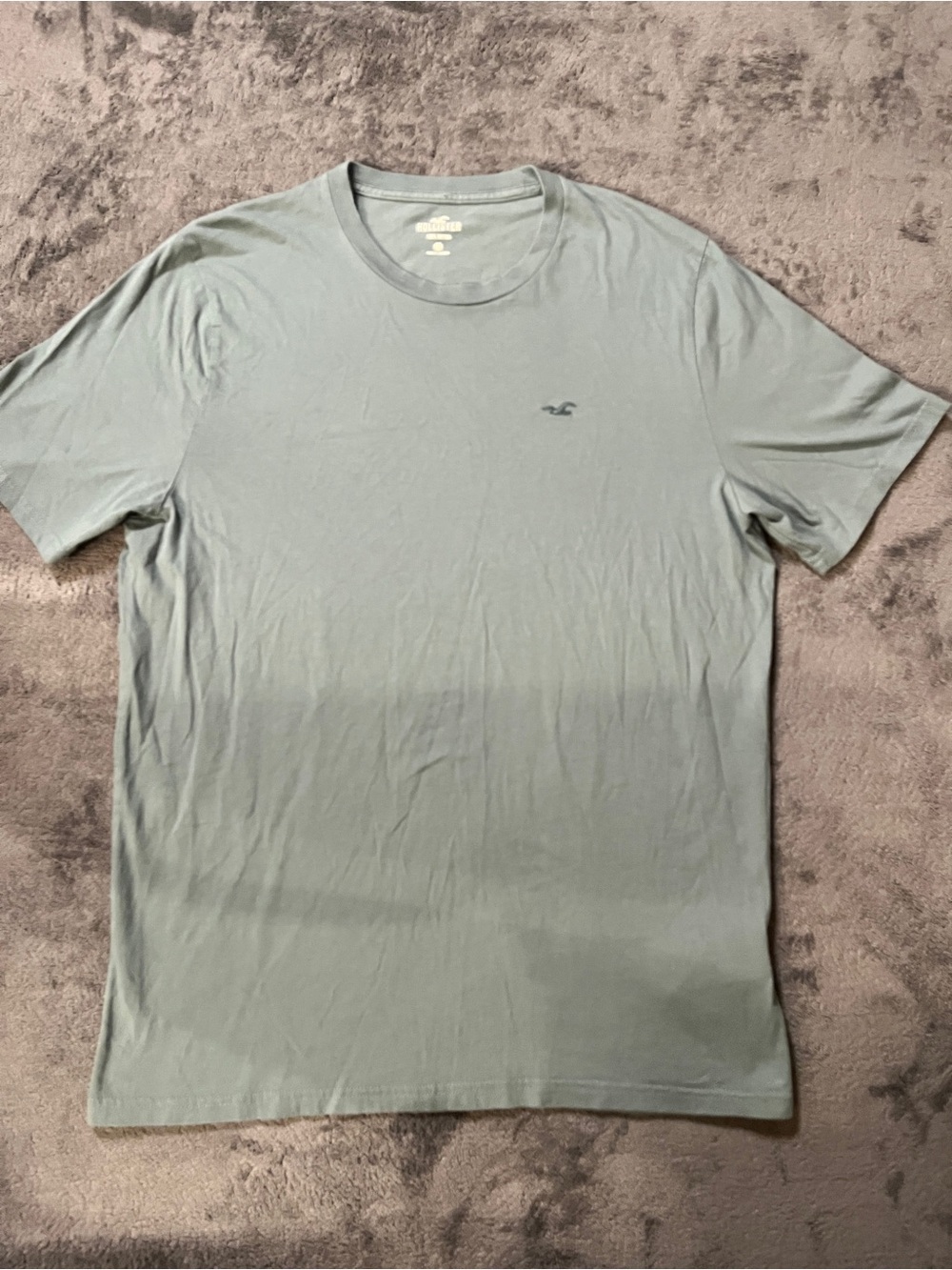 Hollister Men's Short Sleeve Crew Tee in Sage Green